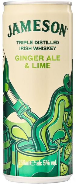 Jameson Ginger Ale & Lime 0,25l 5% Plech